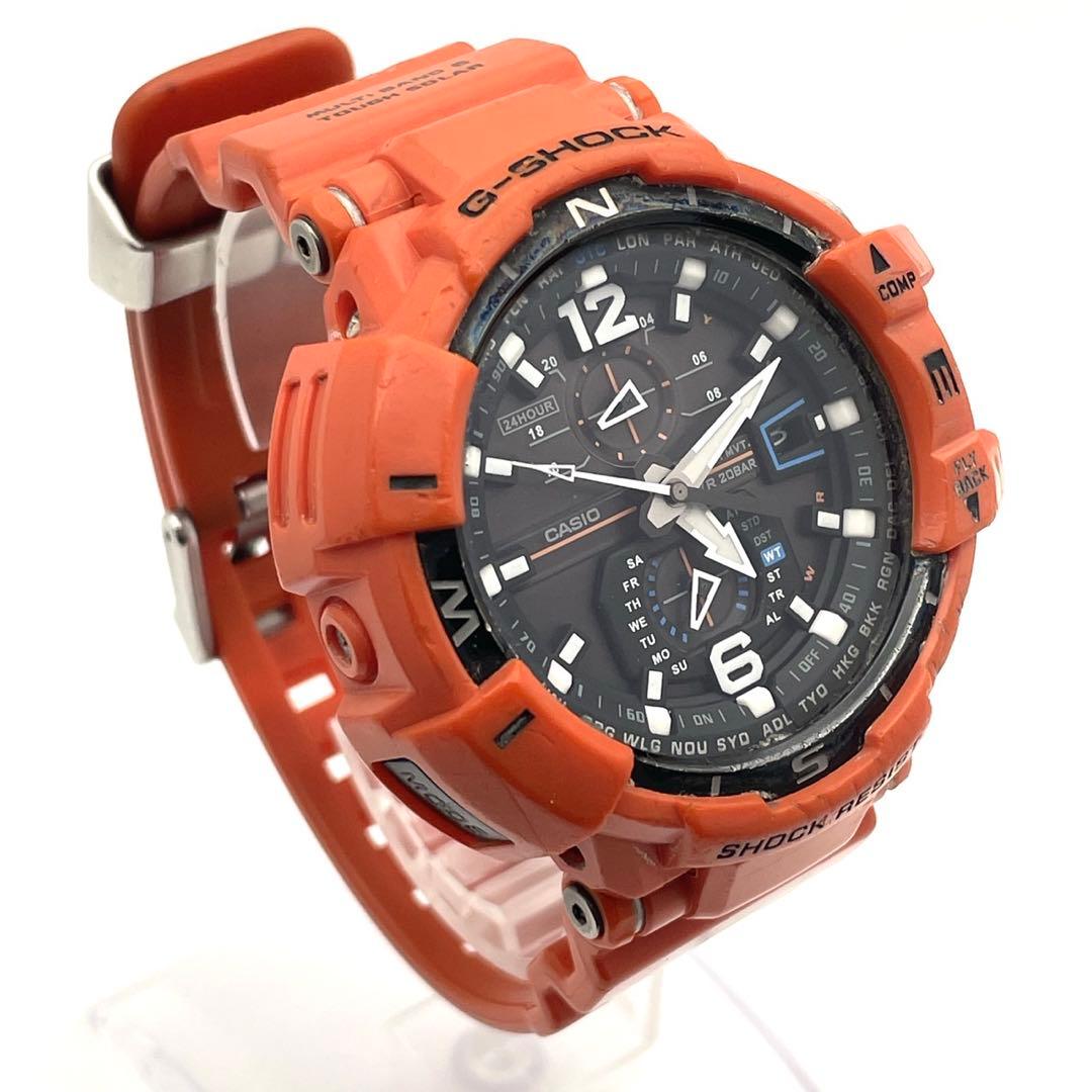 【稼働】G-SHOCK GW-A1100R スカイコックピット 電波ソーラー