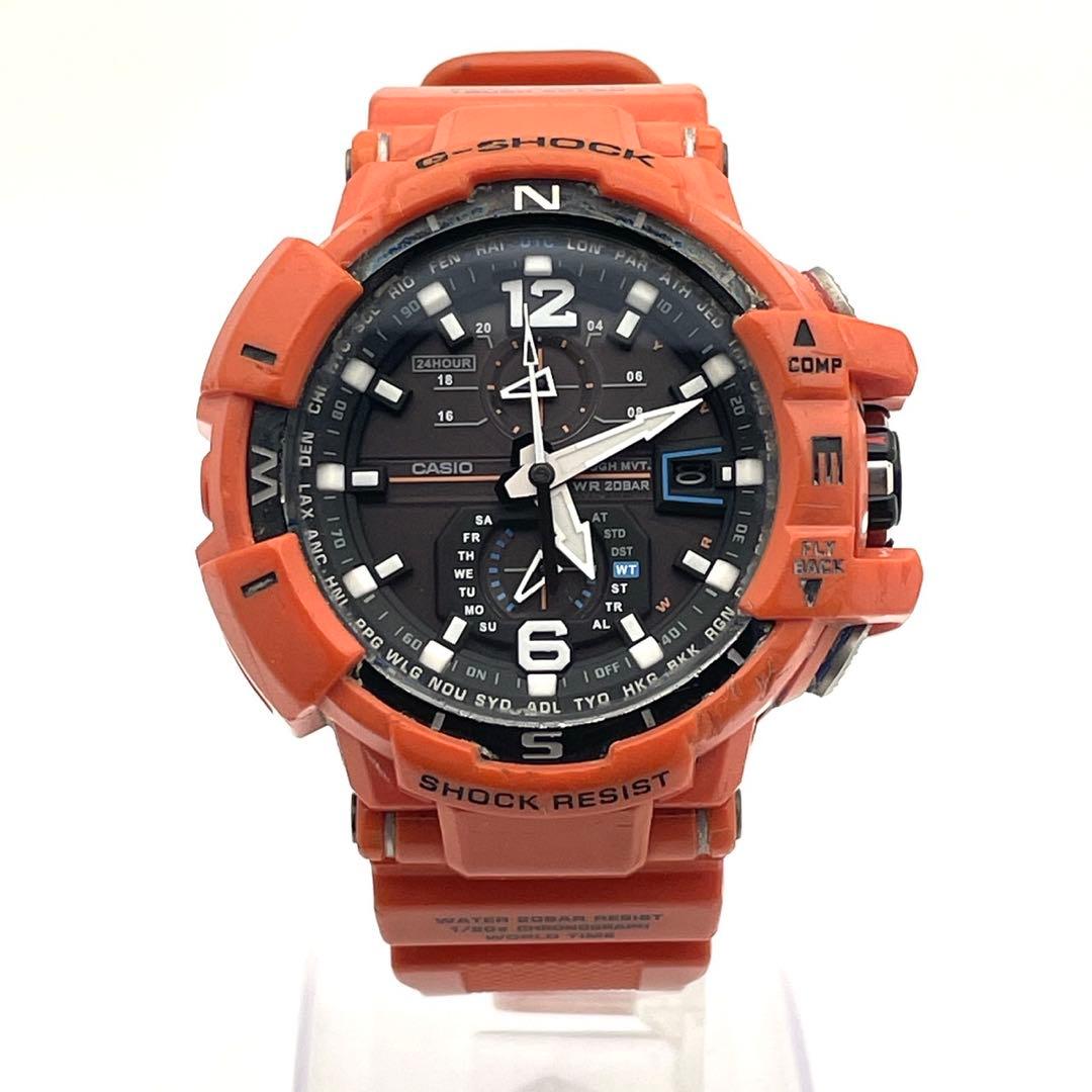 【稼働】G-SHOCK GW-A1100R スカイコックピット 電波ソーラー