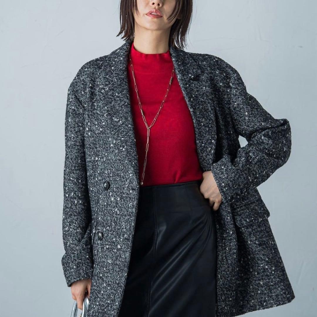 未使用✨定価5万《ロートレアモン》24AW ネップツイードジャケット 38