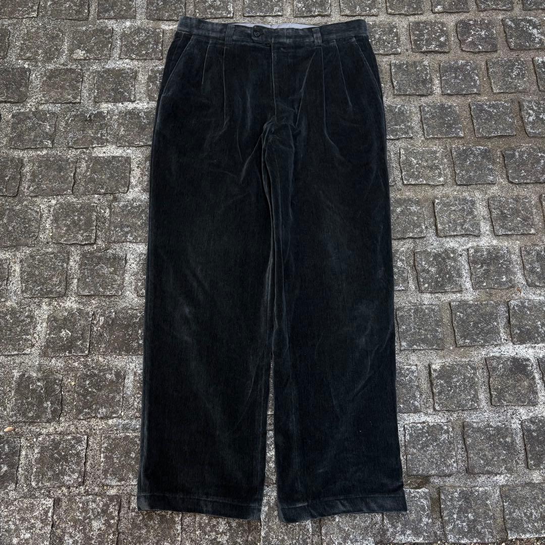 一点物 Pierre Cardin ピエールカルダン ベロア パンツ 太め