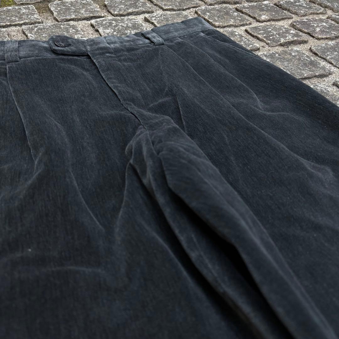 一点物 Pierre Cardin ピエールカルダン ベロア パンツ 太め
