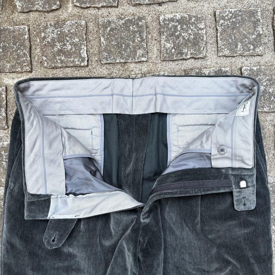 一点物 Pierre Cardin ピエールカルダン ベロア パンツ 太め