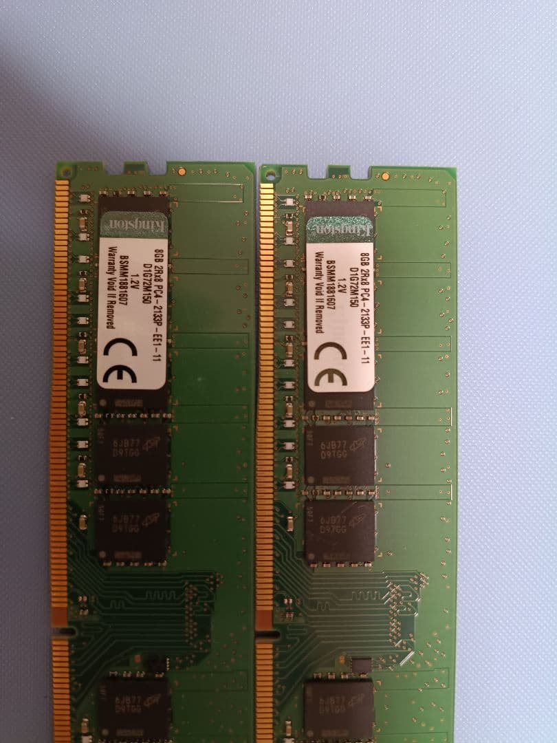 ​Kingston 8GB×2枚セット (計16GB) DDR4-2133