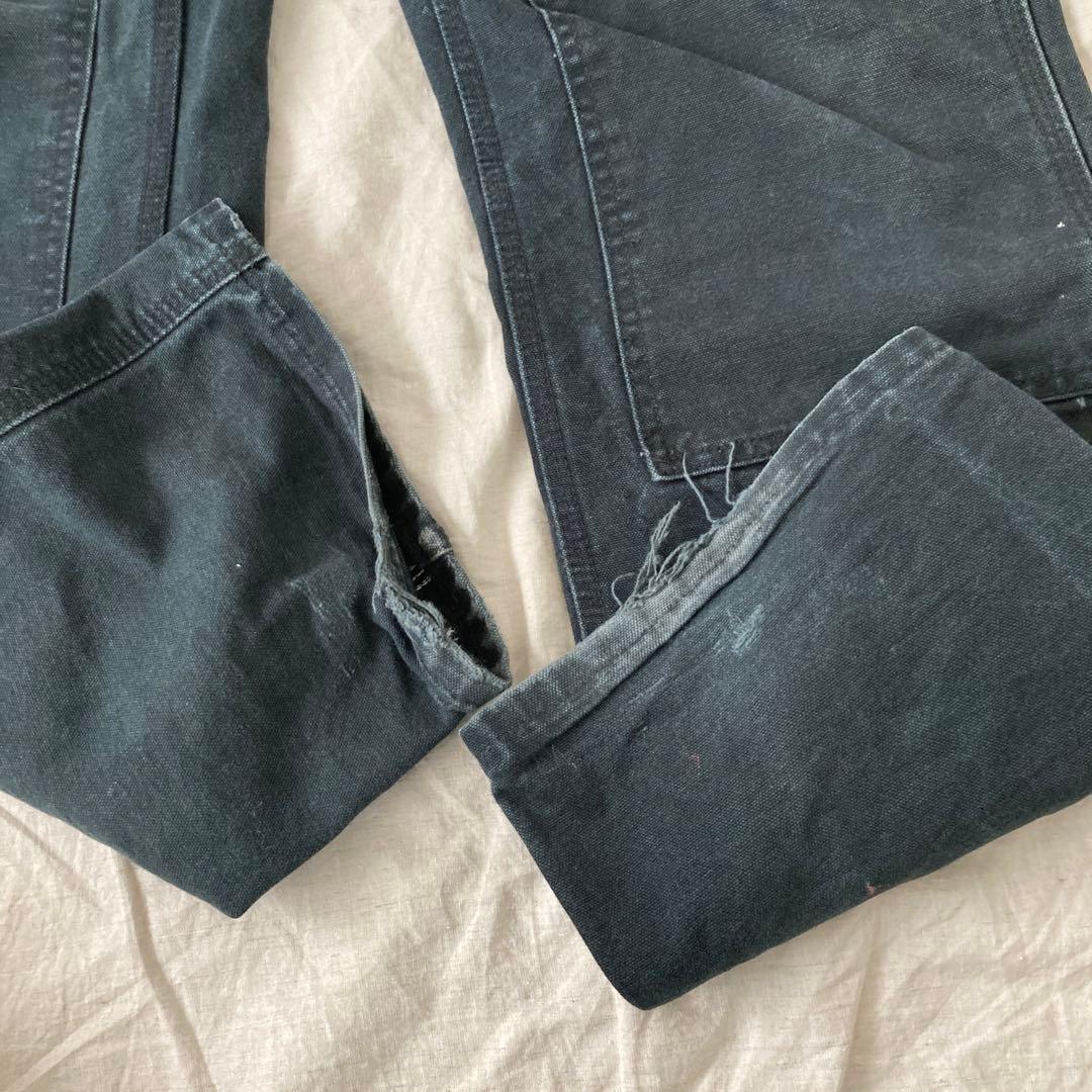 90s カーハート ダブルニー ペインターパンツ 黒 ブラック ダンガリーダック