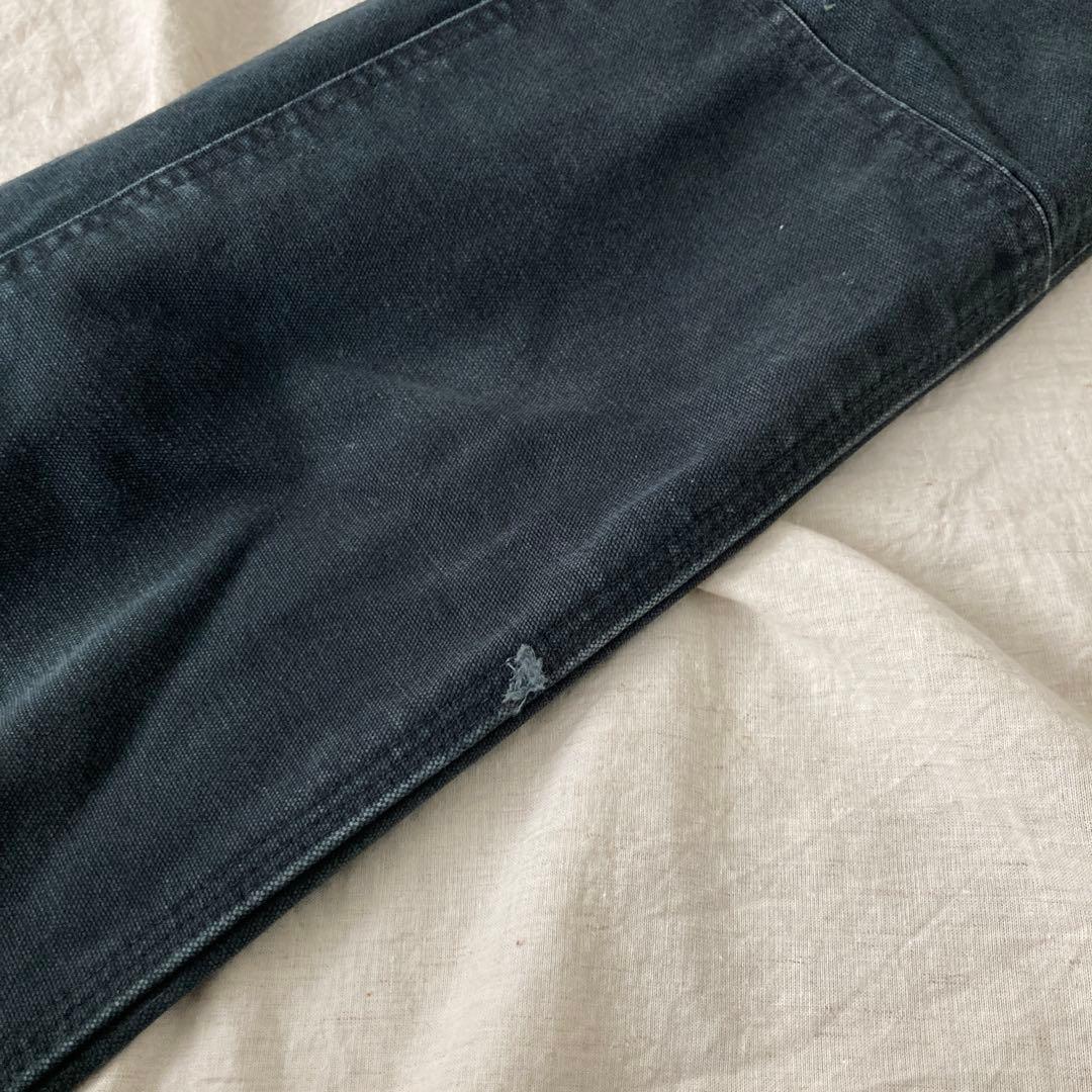 90s カーハート ダブルニー ペインターパンツ 黒 ブラック ダンガリーダック