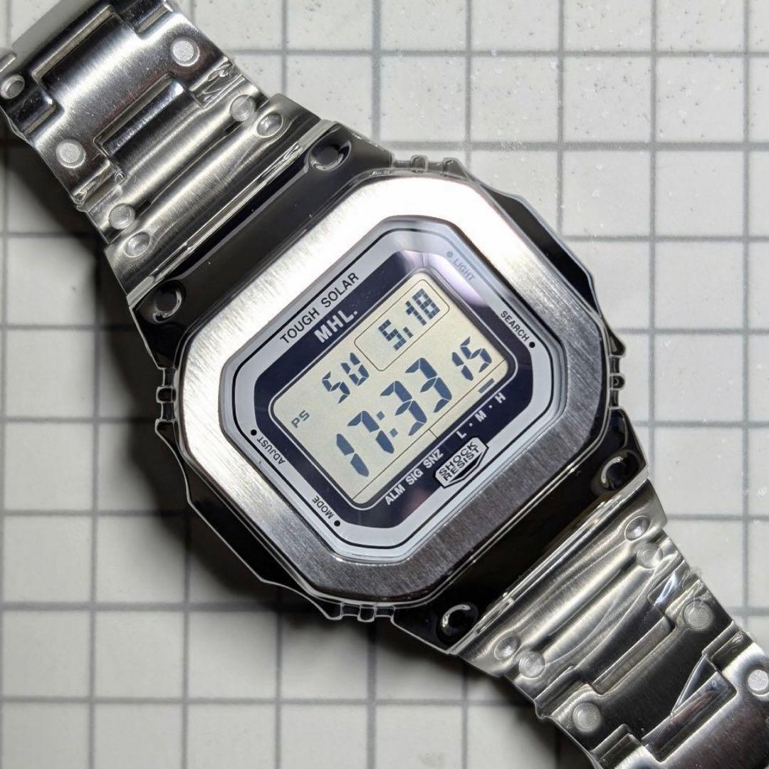 美品 G-SHOCK G5600E MHLコラボ タフソーラー フルメタル