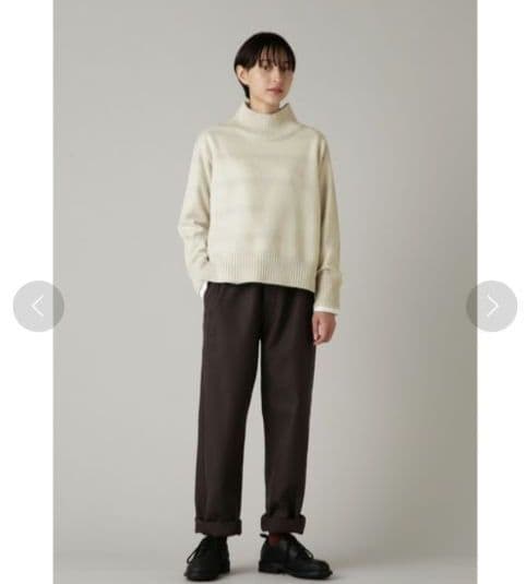 マーガレットハウエル　MHL　WOOL COTTON DRILL　Ⅲ 茶