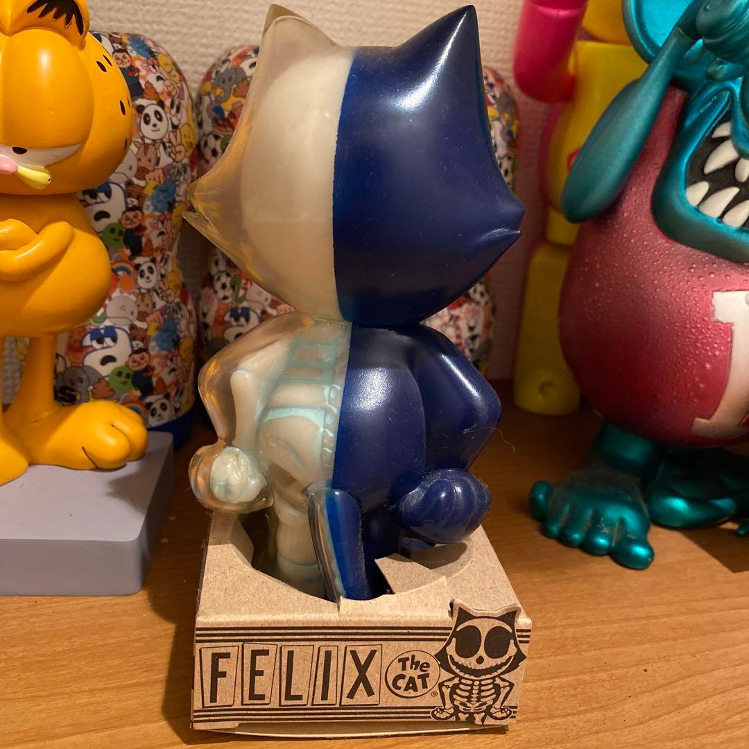 FELIX THE CAT フィギュア ソフビ スカル secret base