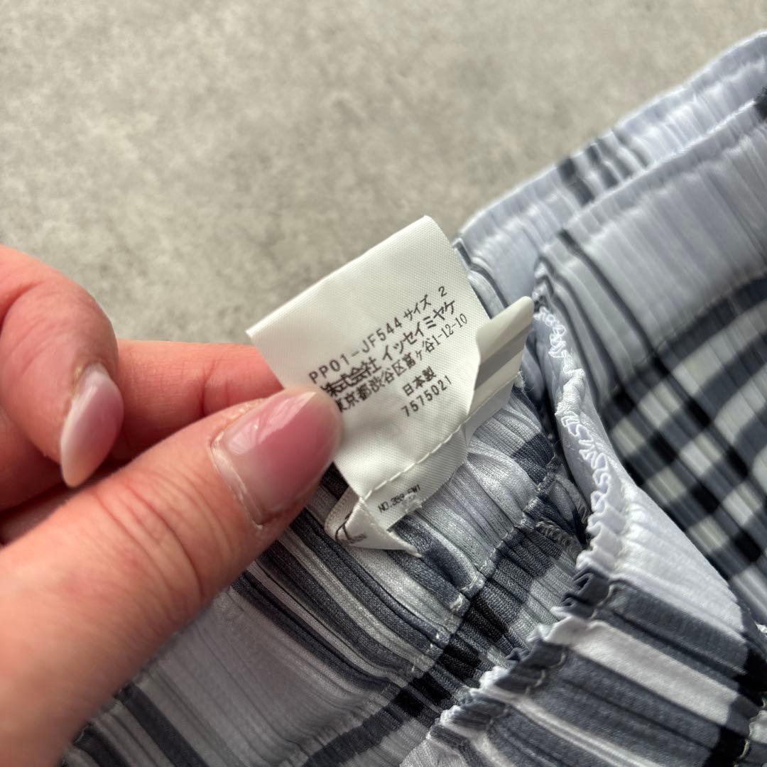 PEATS PLEAS チェック柄 ワイドパンツ サイズ2