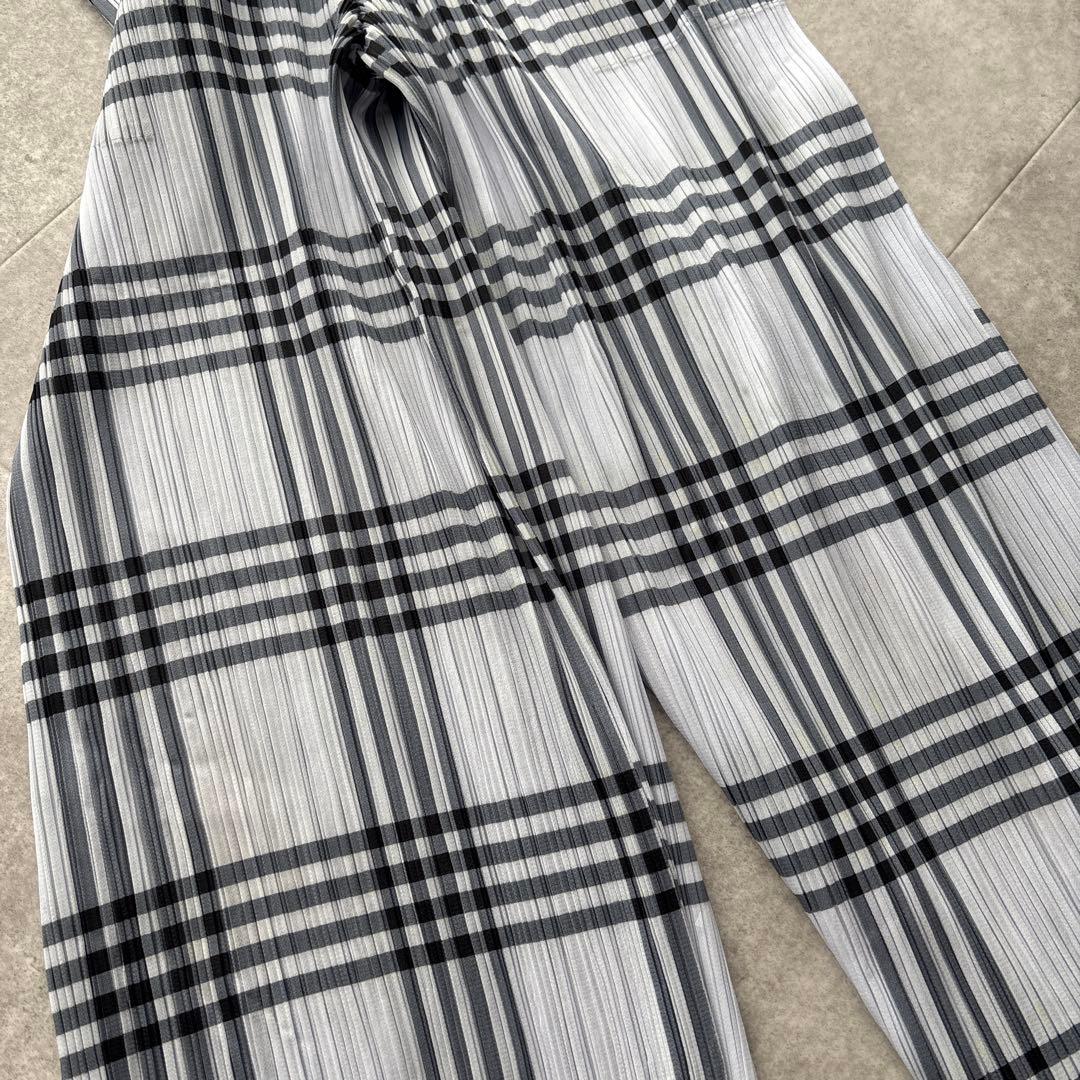 PEATS PLEAS チェック柄 ワイドパンツ サイズ2