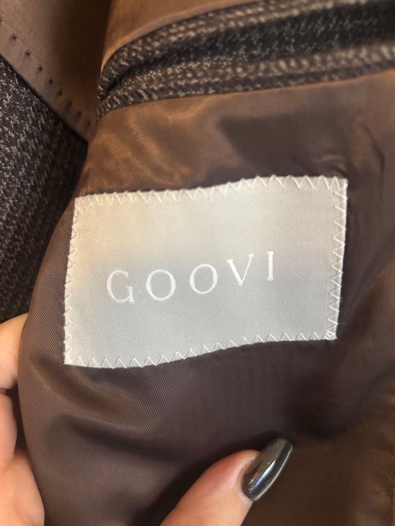 な*P様 最終値下！GOOVI ダブルブレスト テーラードジャケット サイズ2