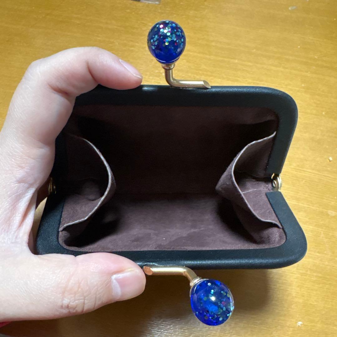 COACH キスロック がま口 ケース ブラック