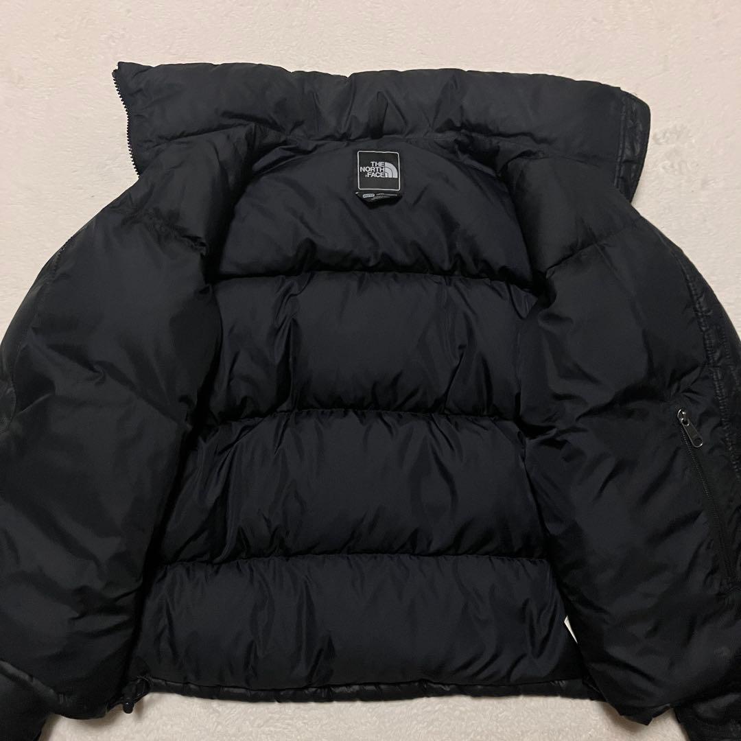 THE NORTH FACE ブラックダウンジャケット XS ヌプシ 厚手 軽量