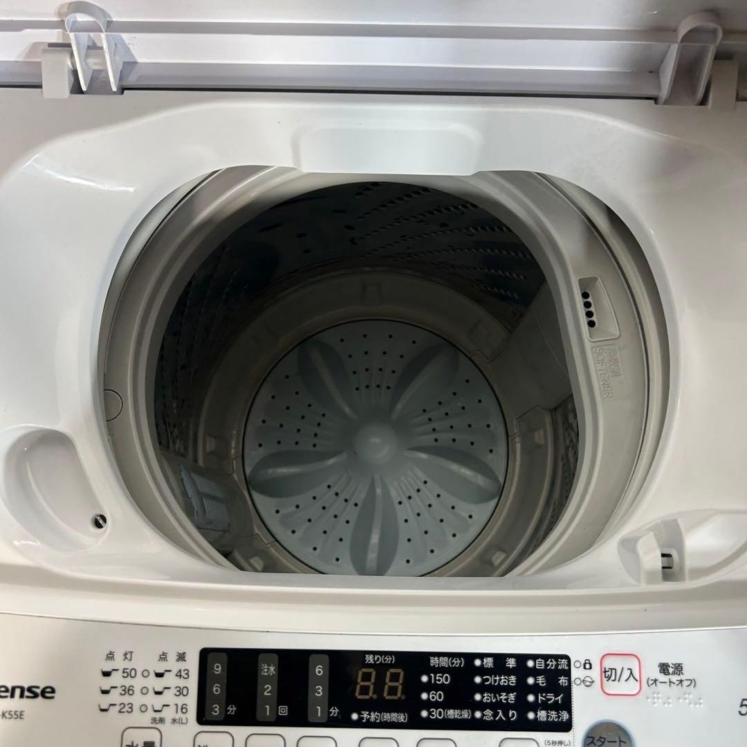 Hisense 家電 2点セット 冷蔵庫 154L 洗濯機 5.5kg C102