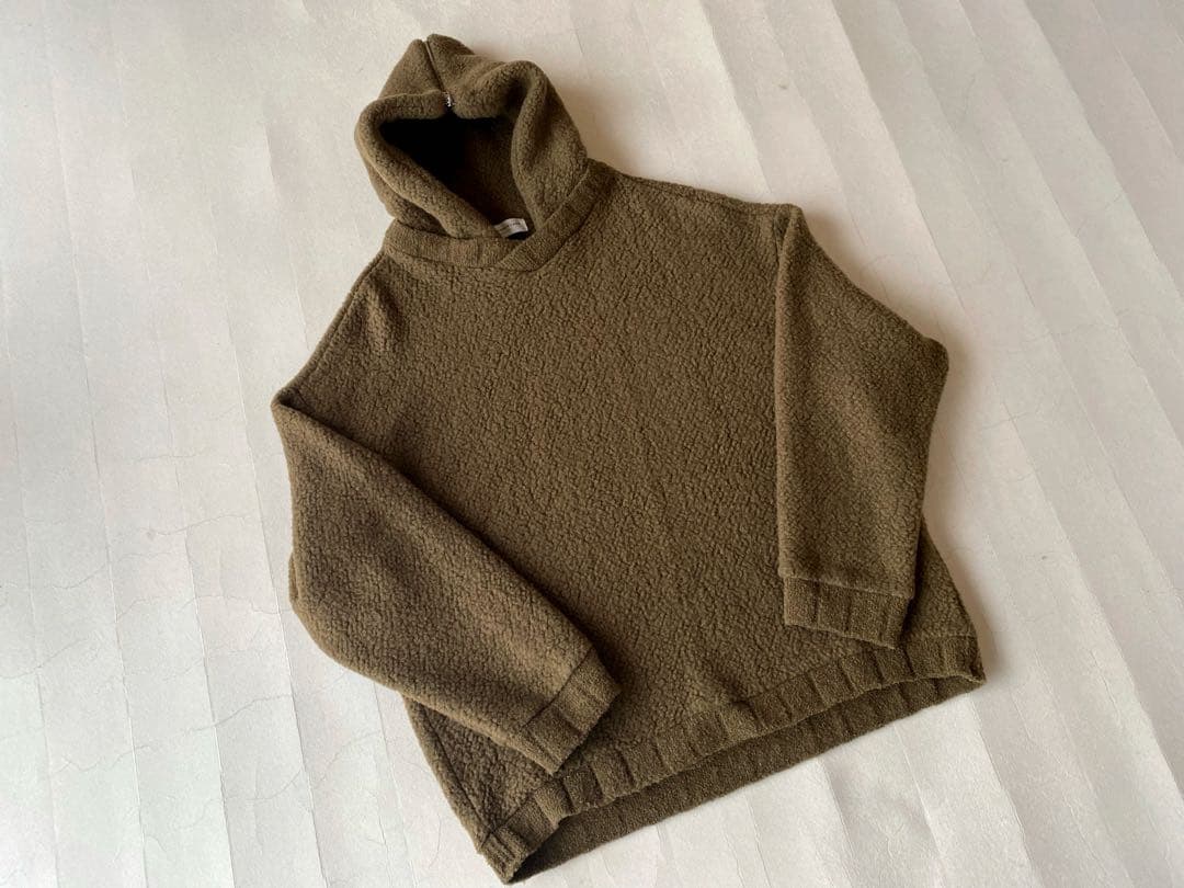 トゥモローランド TOMORROWLANDウールボアフーディーパーカー