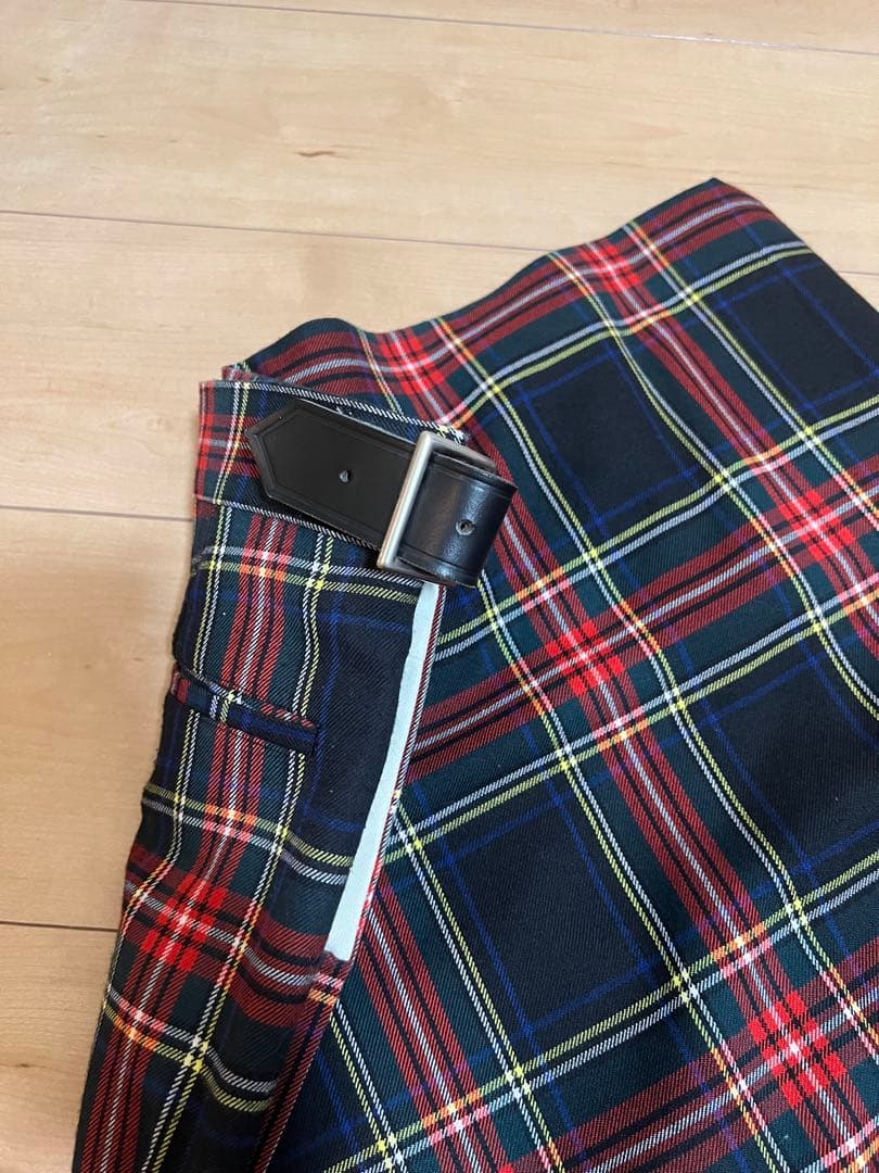 コムデギャルソンオムプリュス プリーツタータンチェックキュロットパンツ