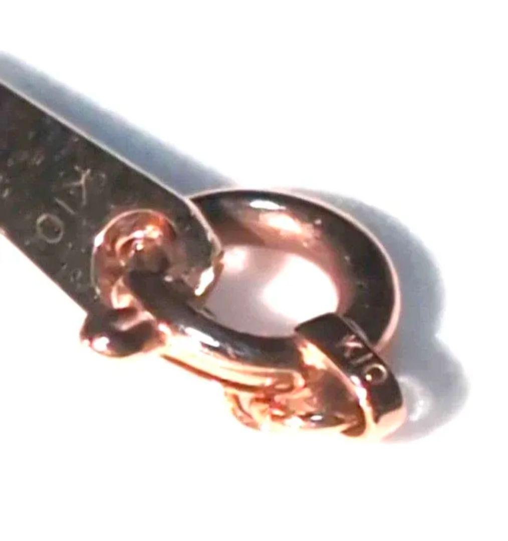 K10ピンクゴールドピンクサファイアとルビーネックレス 1.8g Verite