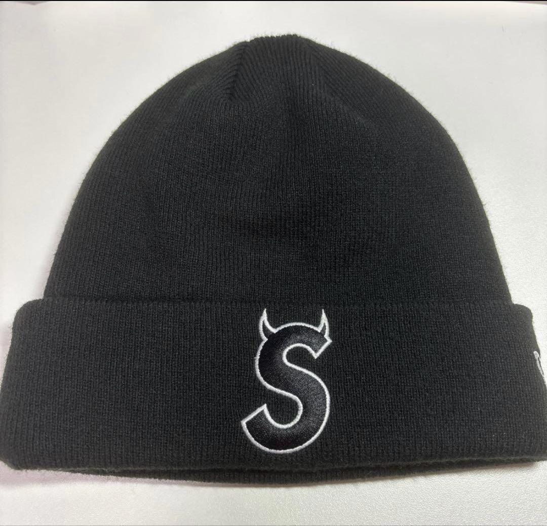 supreme newEra ツノ ビーニー ニット帽 22FW