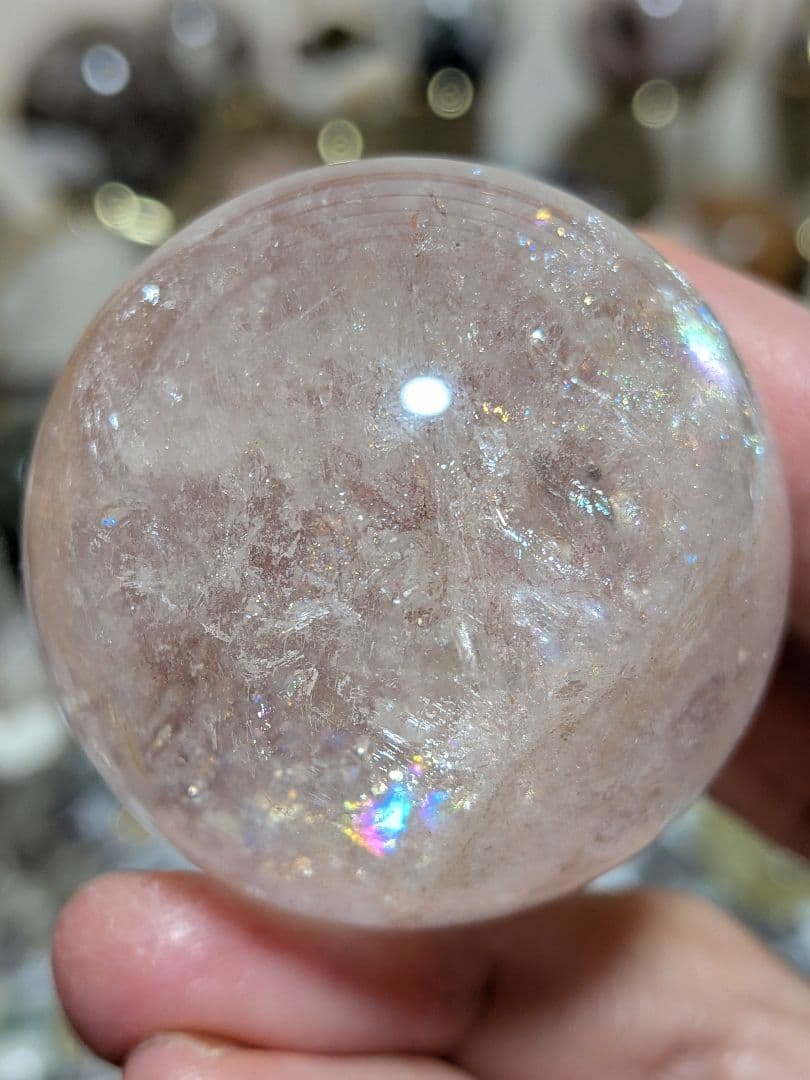 ぽわ☆アゼツライト☆ピンクアゼツライト☆高品質☆希少☆台座つき☆