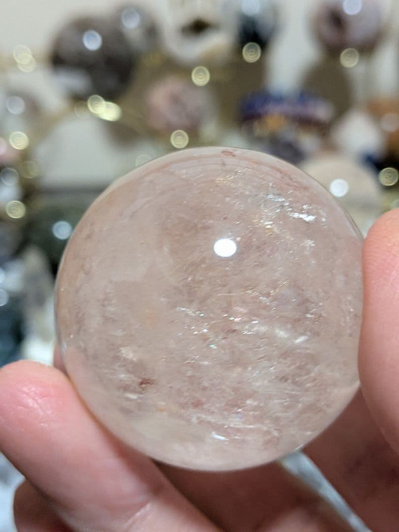 ぽわ☆アゼツライト☆ピンクアゼツライト☆高品質☆希少☆台座つき☆