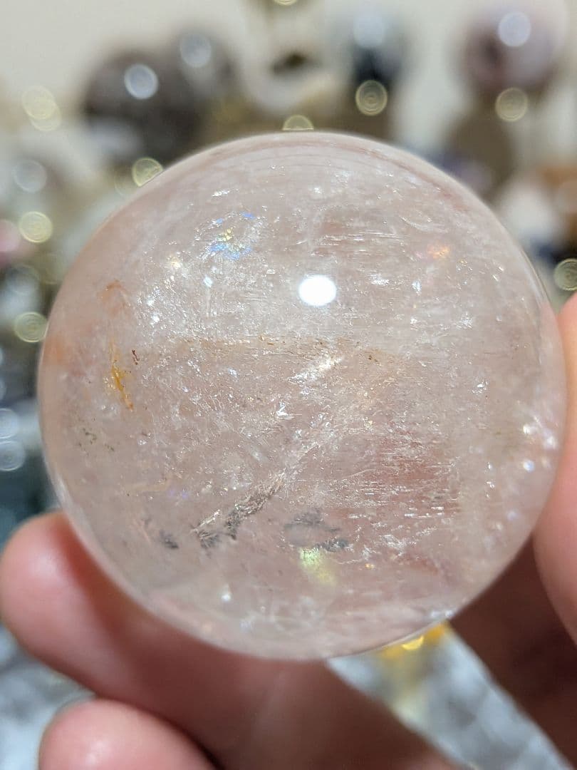 ぽわ☆アゼツライト☆ピンクアゼツライト☆高品質☆希少☆台座つき☆