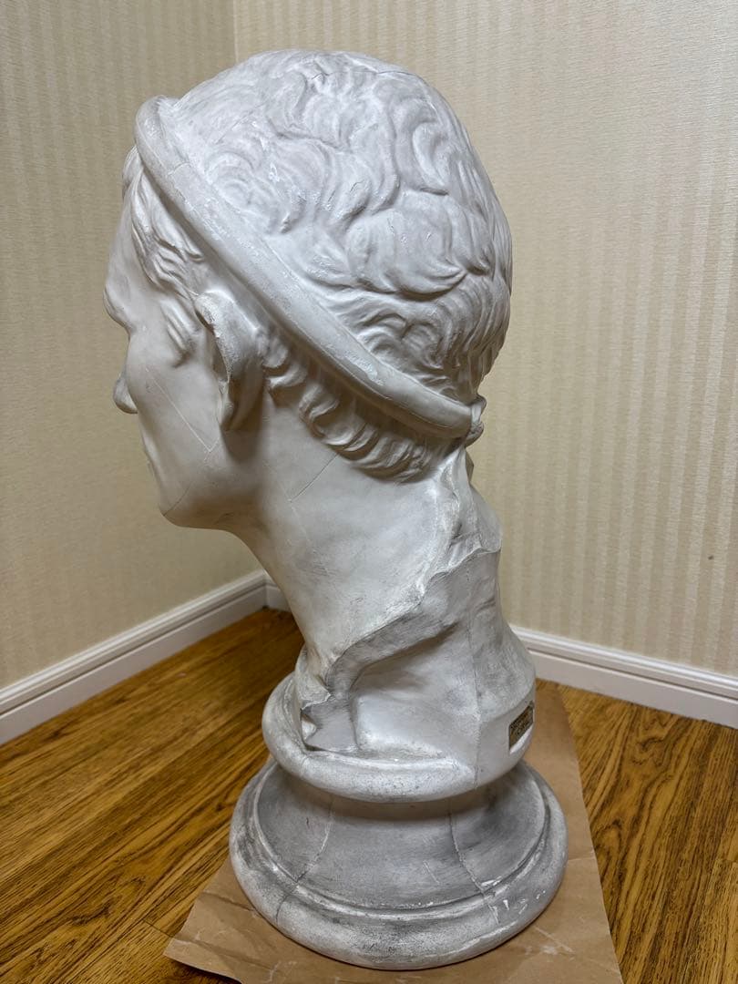 石膏像 アンティオコス三世　首像　岡石膏像製作所　YOKOHAMA OKA