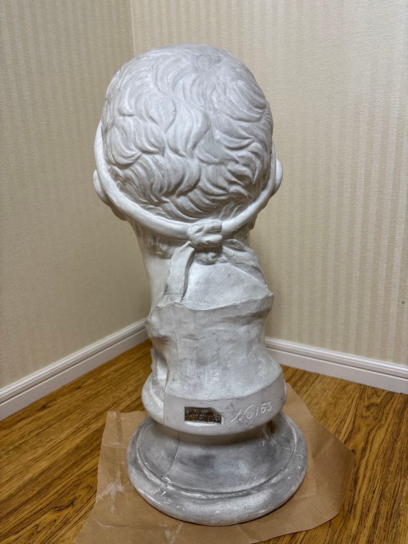 石膏像 アンティオコス三世　首像　岡石膏像製作所　YOKOHAMA OKA