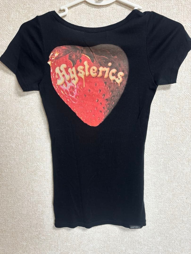 美品スカルベリーチビTシャツ・ブラック　ヒステリックグラマー