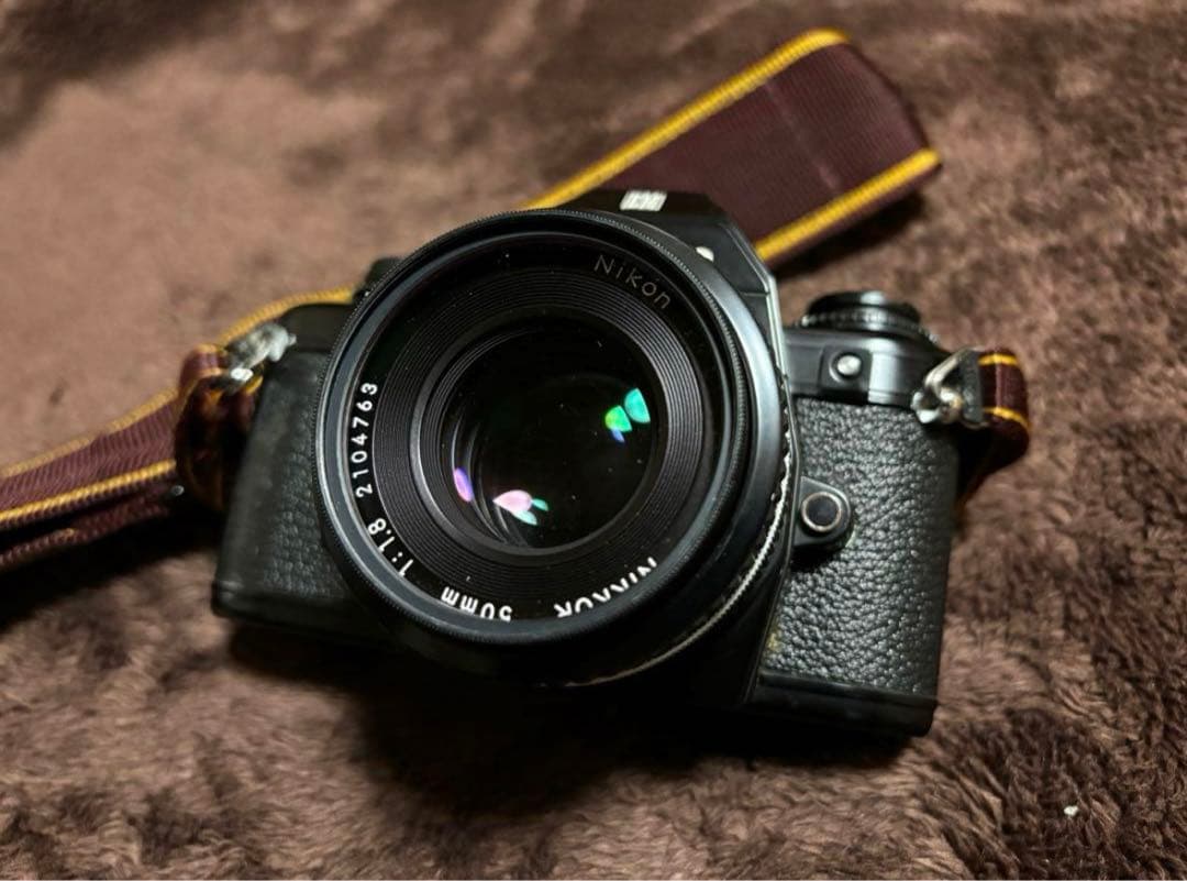 【値下】NikonEMフィルム一眼レフカメラ50mmレンズ/52mmフィルター付