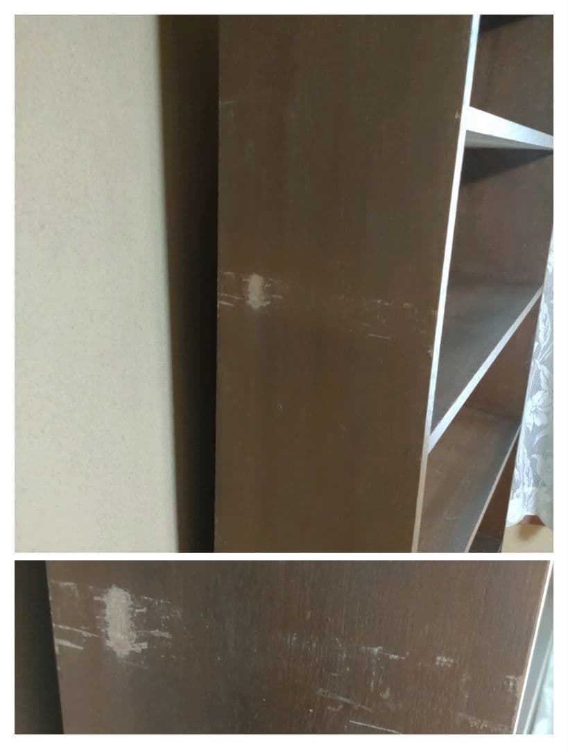 【昭和レトロ】木製 5段本棚 ブラウン