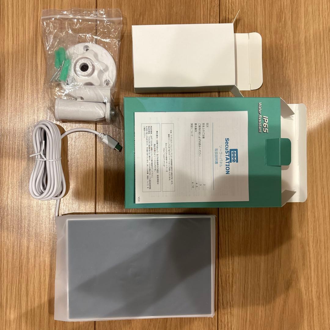 SecuSTATION SC-DB74 防犯カメラ　ソーラーパネル付