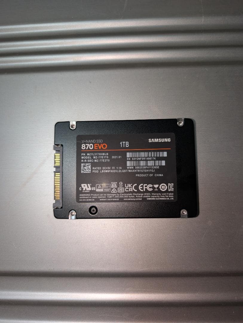 内蔵型SSD Samsung SSD 870 EVO 1TB