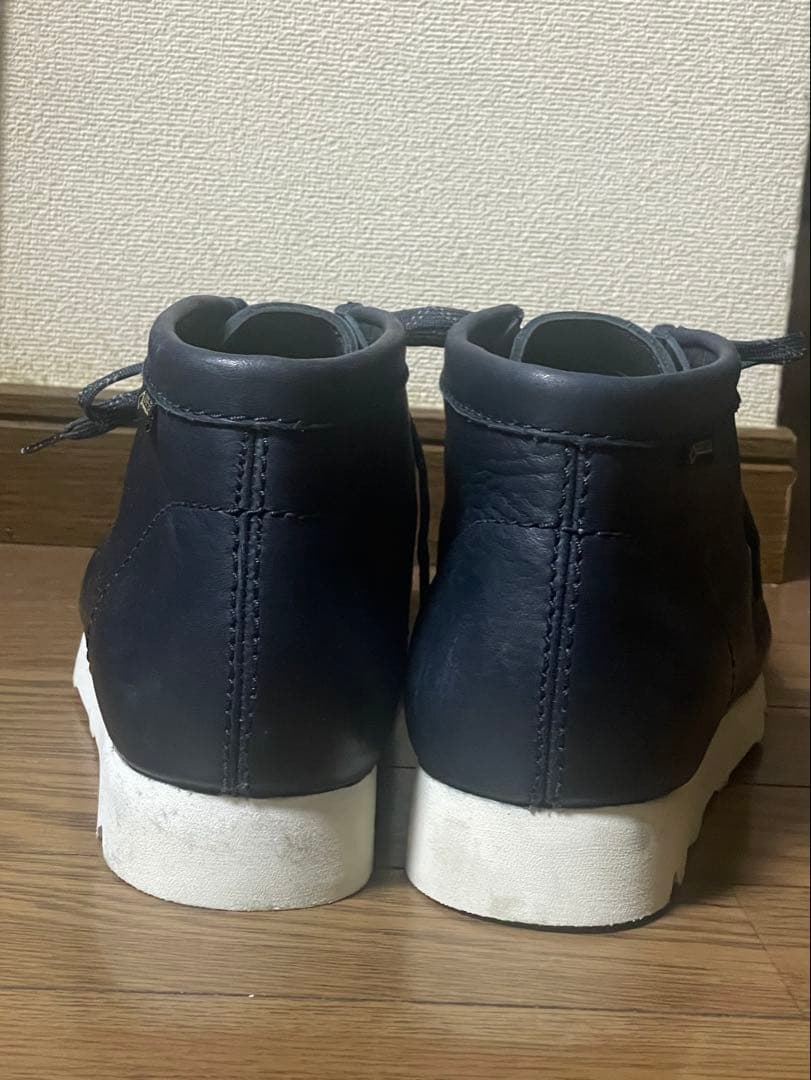 クラークス clarks ワラビーブーツ ゴアテックス 紺 UK8 26,5cm