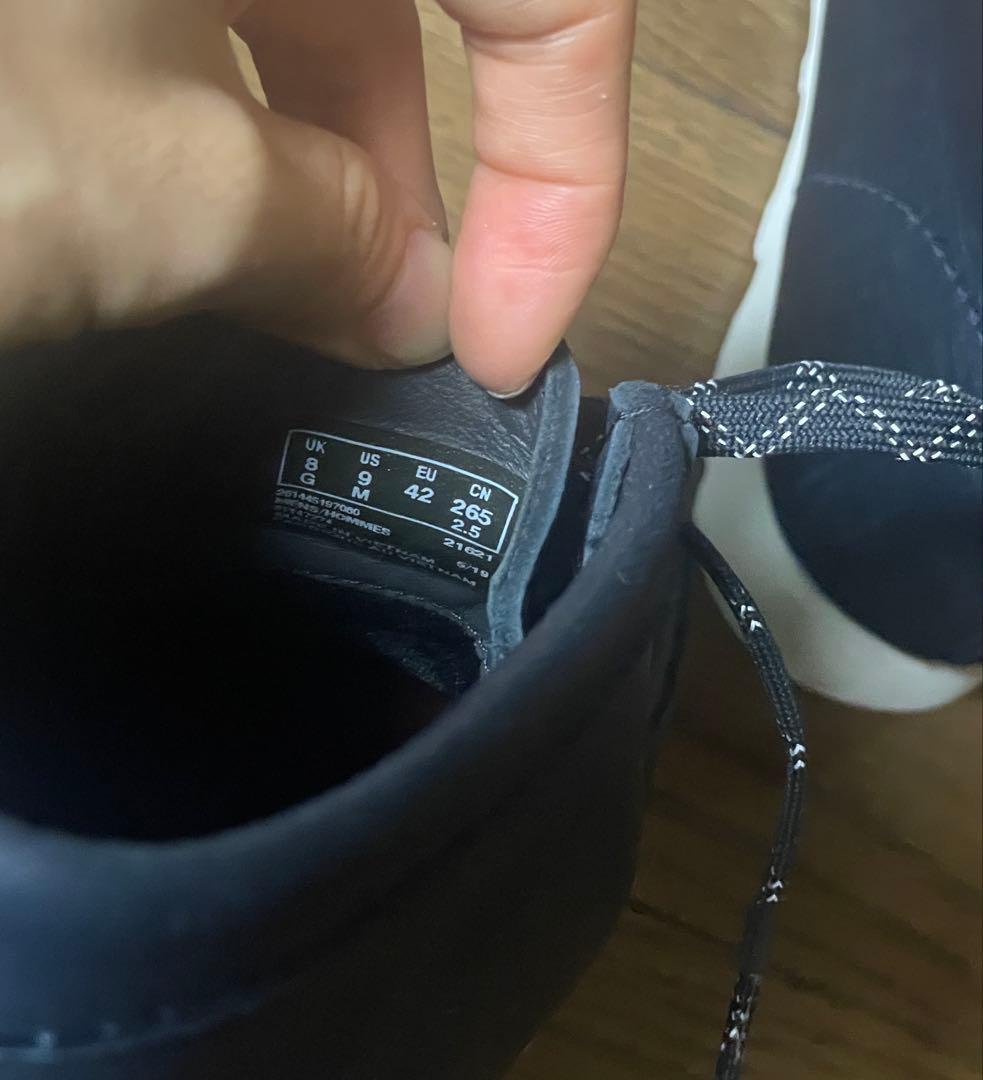 クラークス clarks ワラビーブーツ ゴアテックス 紺 UK8 26,5cm