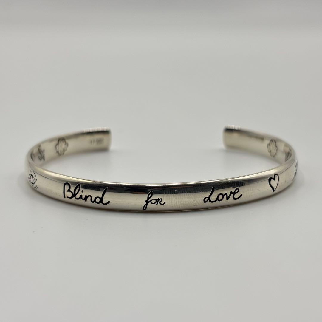 GUCCI グッチ　バングル　ブレスレット　ブラインドフォーラブ　シルバー　17