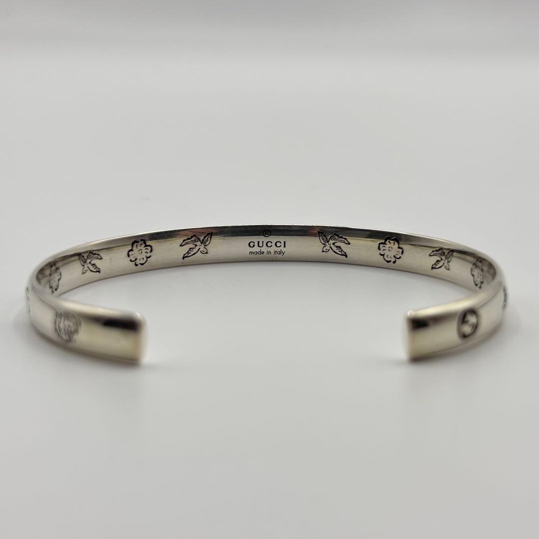 GUCCI グッチ　バングル　ブレスレット　ブラインドフォーラブ　シルバー　17