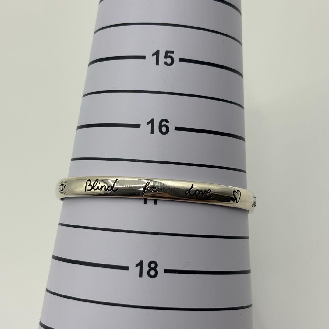 GUCCI グッチ　バングル　ブレスレット　ブラインドフォーラブ　シルバー　17