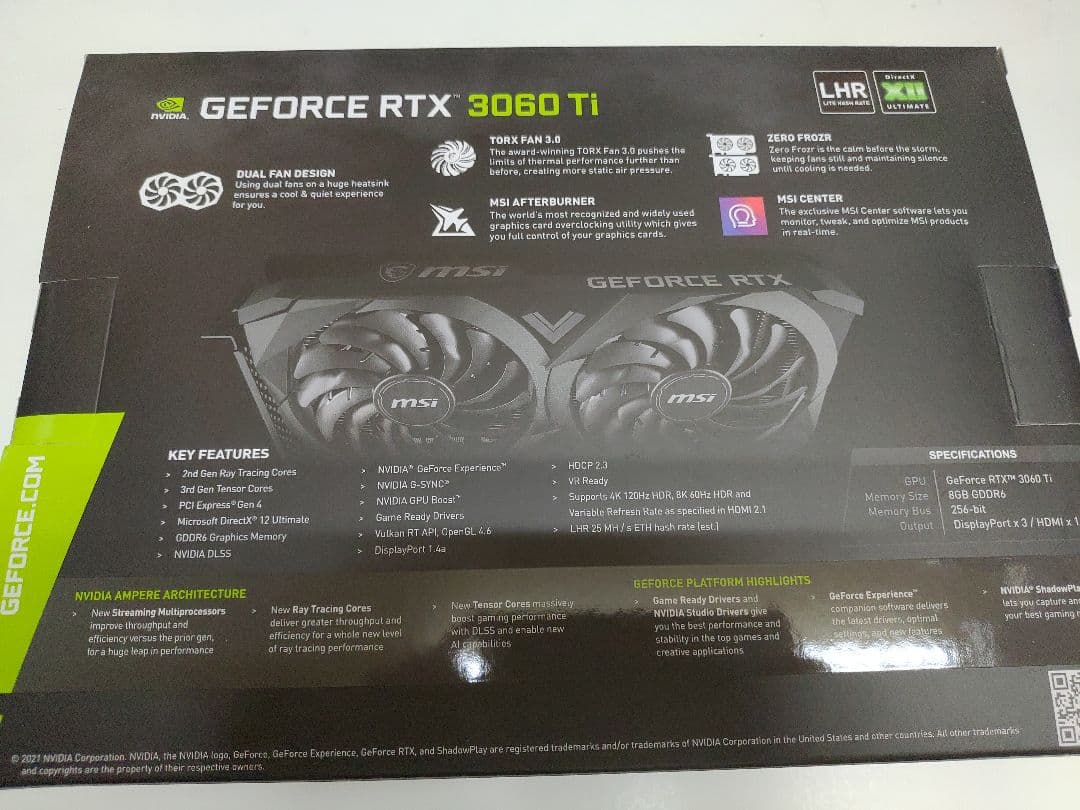 GeForce RTX 3060 Ti VENTUS 2X 8G OCV1 L…