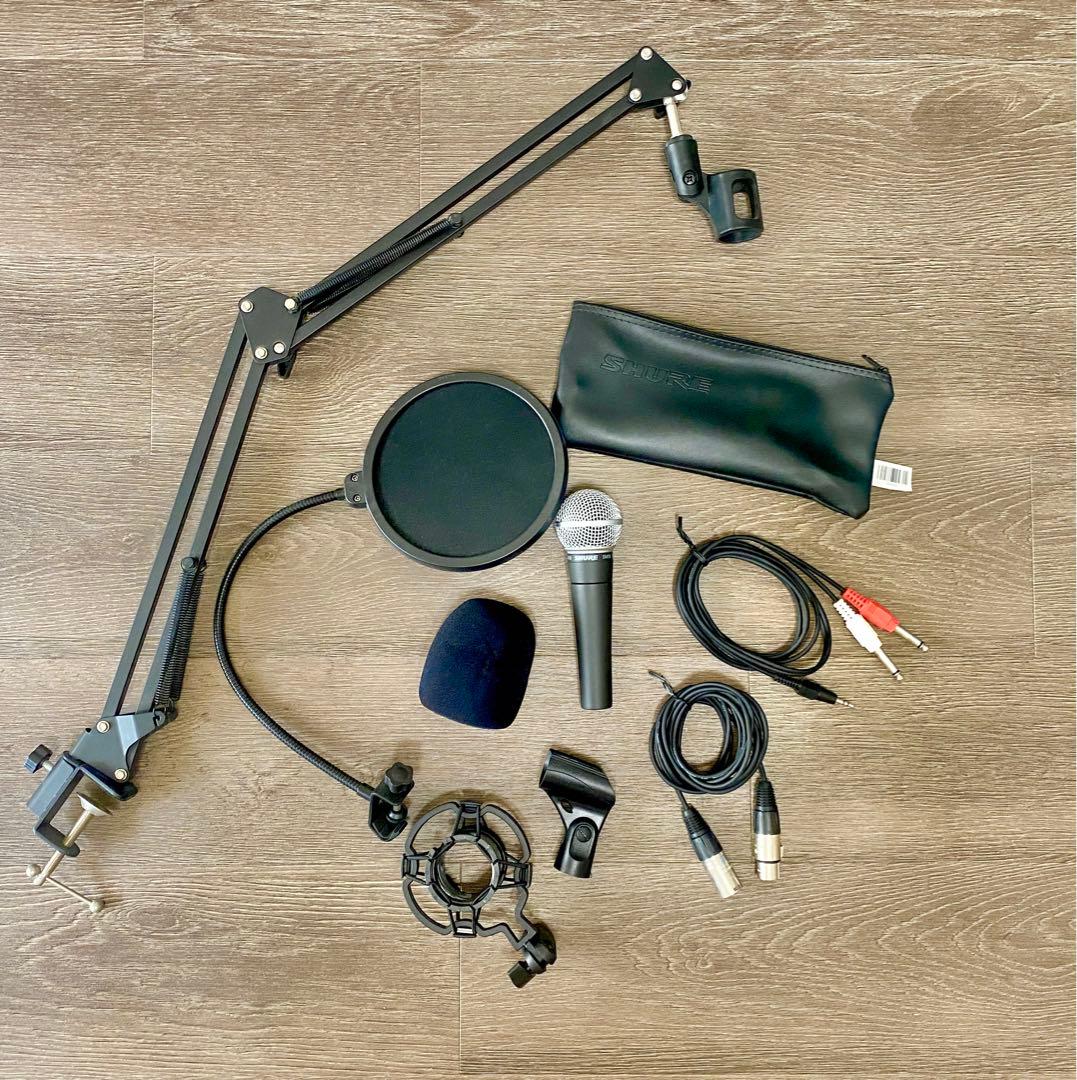 YAMAHA AG06 MK2配信フルセット｜SHUREマイク・スタンドなど付属