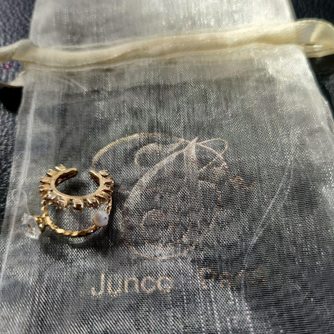 Junco Paris ＊美品イヤーカフ＊ラインストーン×ベビーパール