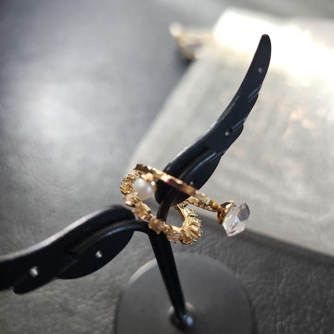 Junco Paris ＊美品イヤーカフ＊ラインストーン×ベビーパール