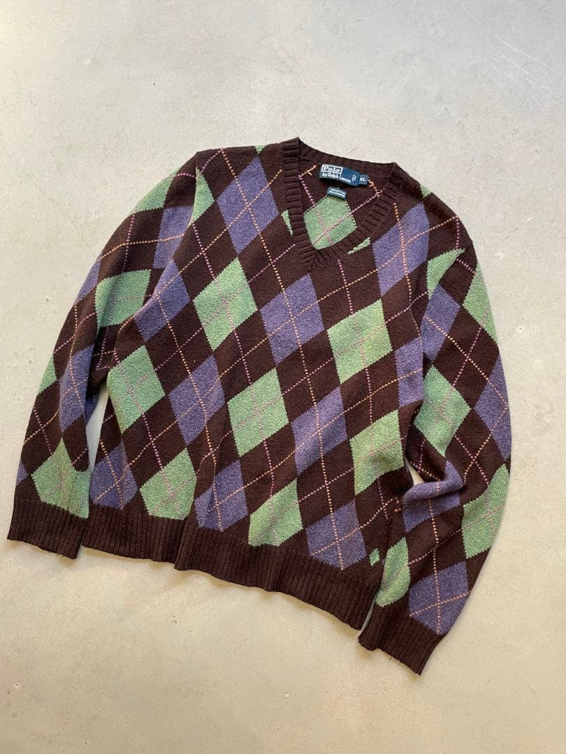 POLO RALPH LAUREN COTTON KNIT カシミヤ混