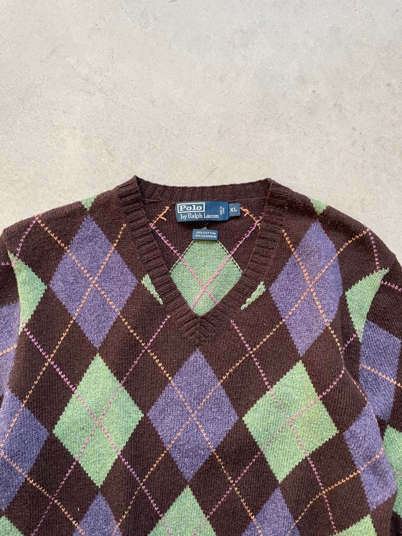 POLO RALPH LAUREN COTTON KNIT カシミヤ混