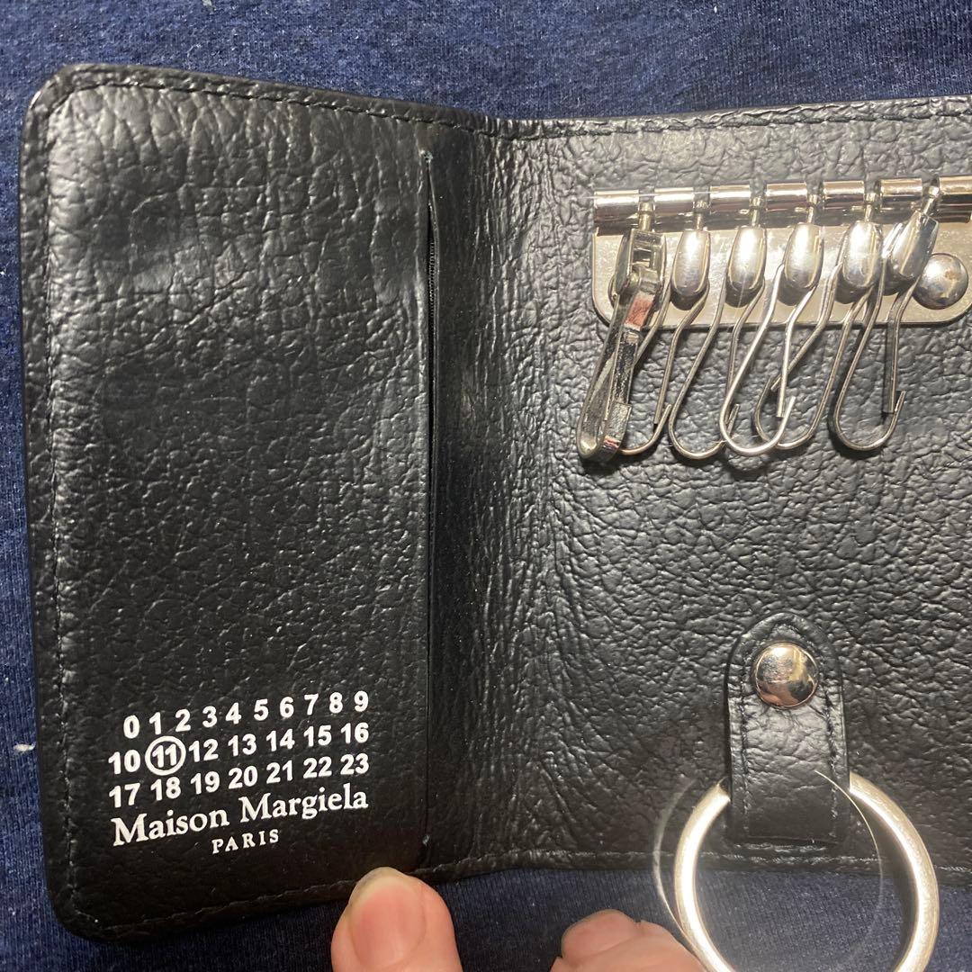 【美品】Maison Margiela ブラック レザー キーケース