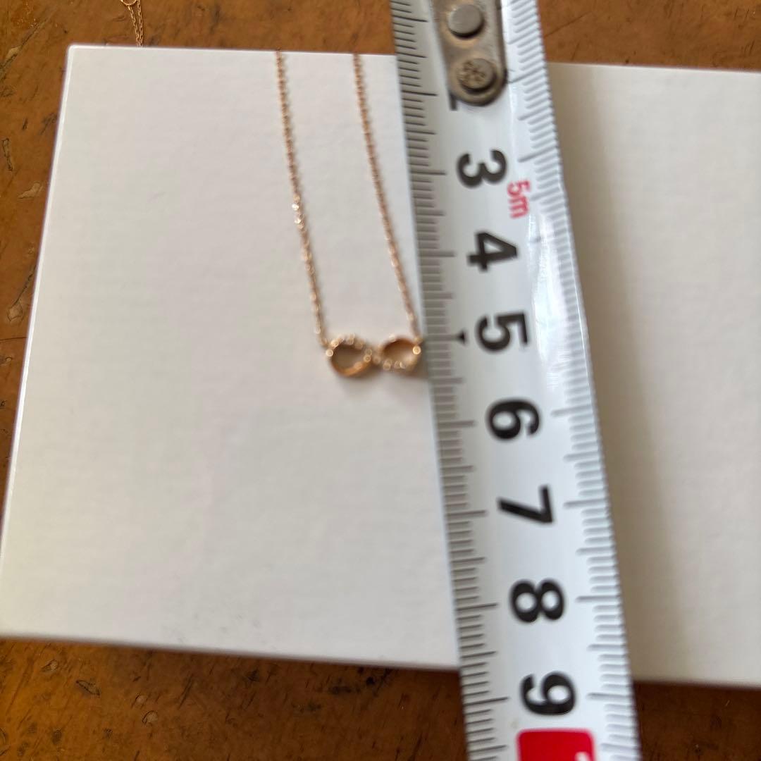 カナル４℃　Ｋ１８ インフィニティネックレス