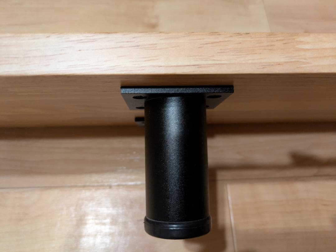 デスクシェルフ モニター台 ゴム集成材 100cm×20cm×約10cm