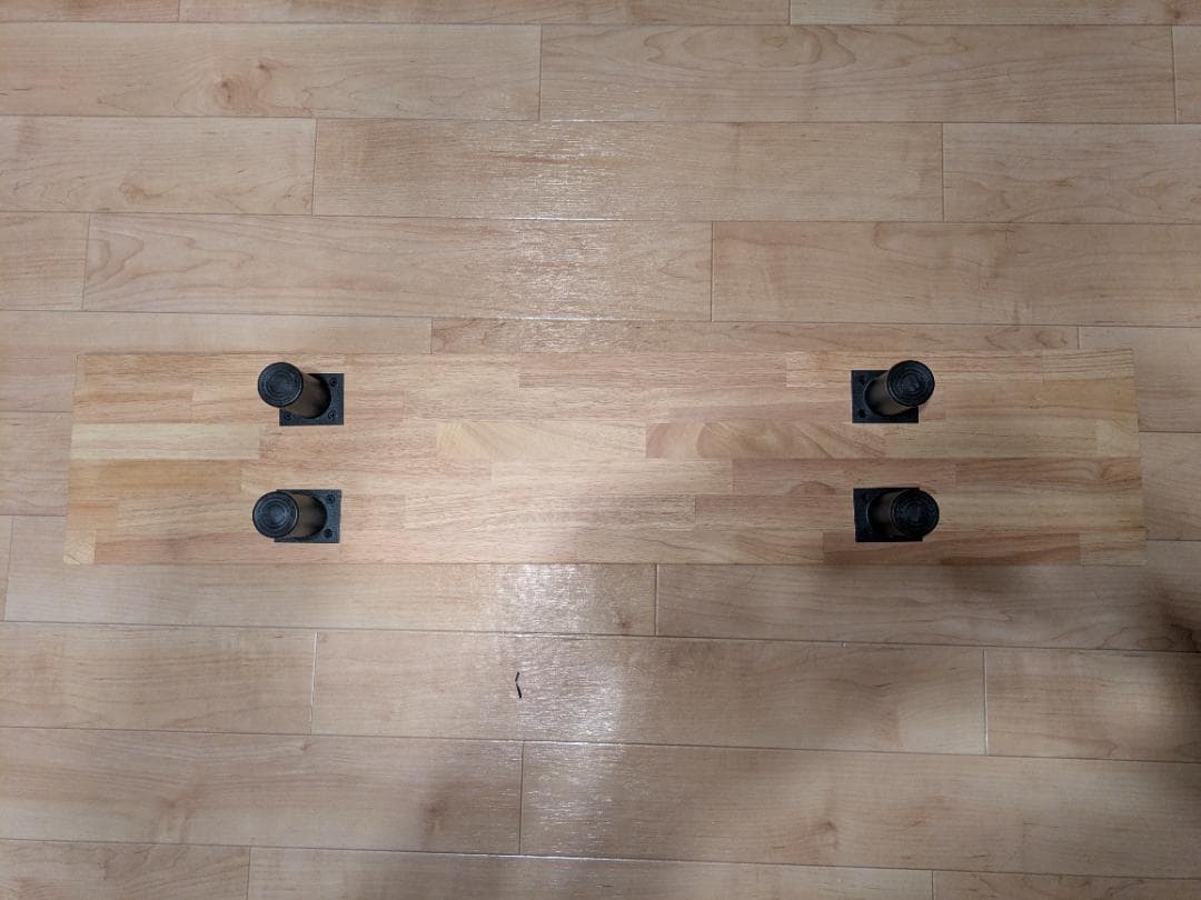 デスクシェルフ モニター台 ゴム集成材 100cm×20cm×約10cm