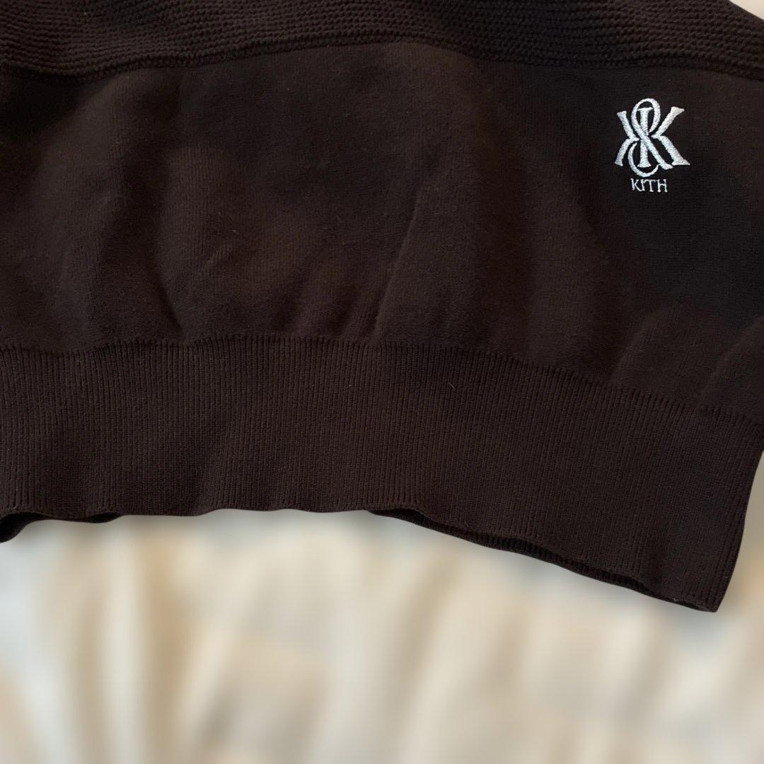 Kith レディース プレスリー ブロックド モヘア ジップ セーター