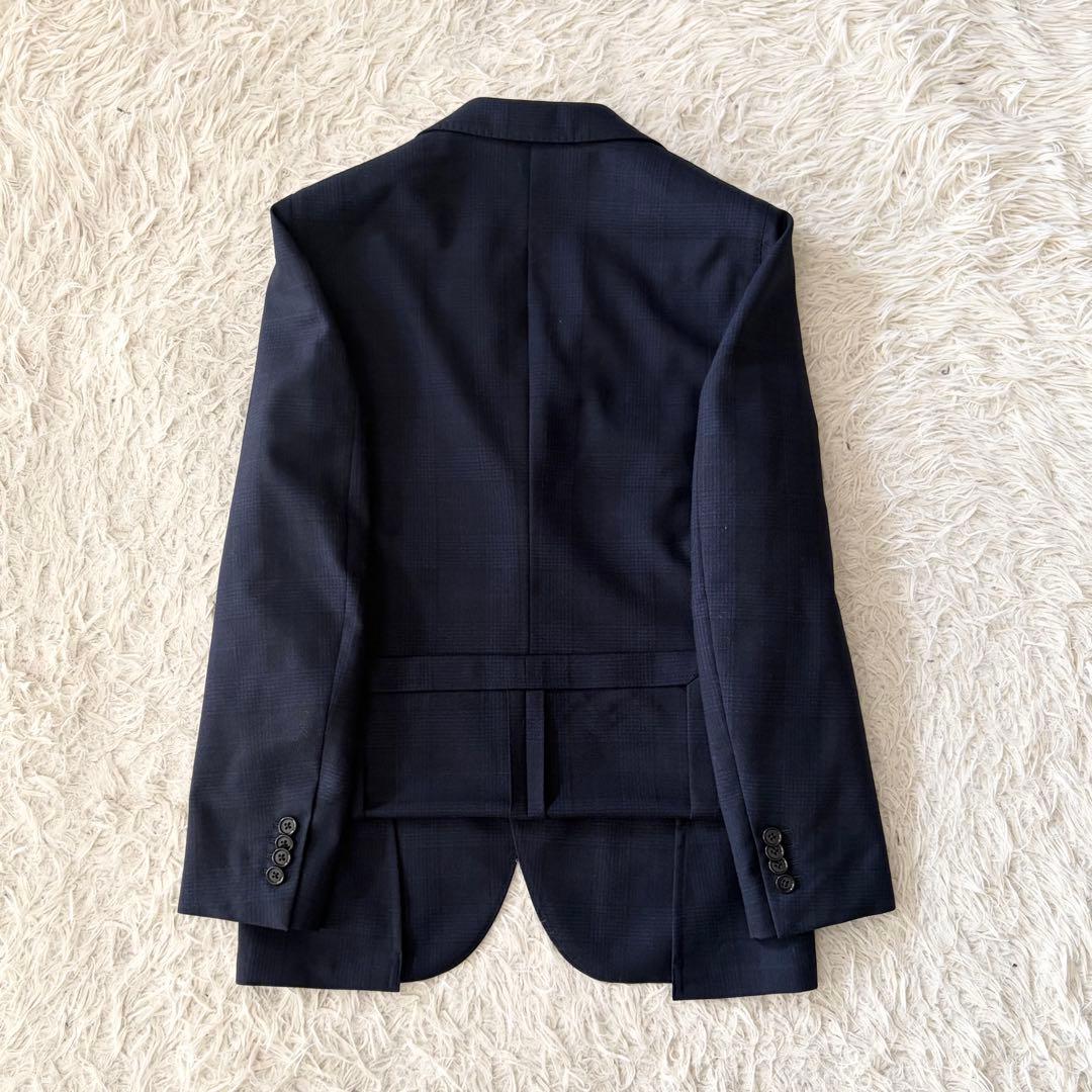 <美品>LARDINI ネイビー ウール スーツ サイズ44