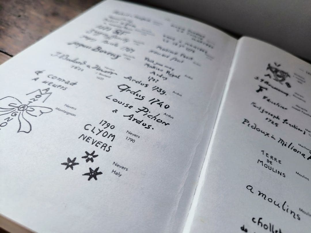 フランスアンティーク　食器専門書（バックスタンプ・刻印説明）陶器コレクション